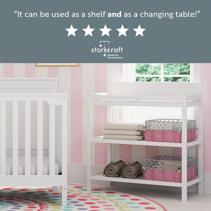 Storkcraft Alpine Changing Table with Pad & Reviews Wayfair